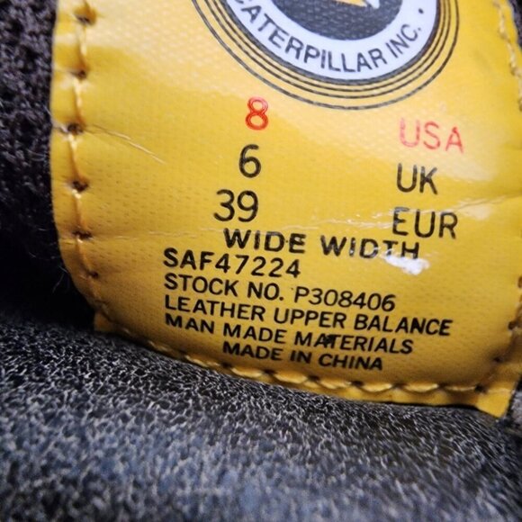 CAT Caterpillar Leather Combat Mid Calf Lace Up Boot Distressed Gray Size 8W - Picture 3 of 15